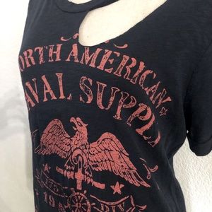 Vintage distressed navy tee